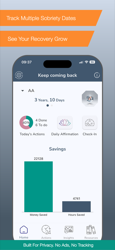 Home screen